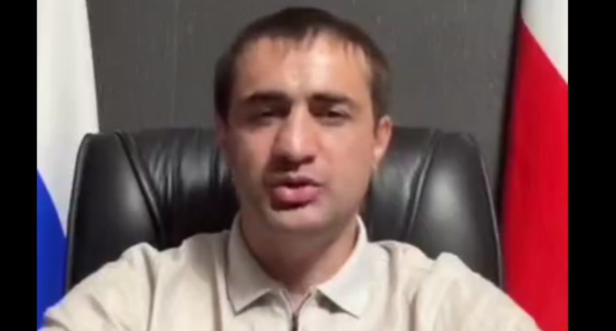 Khokh Chochiev. Frame from the video https://t.me/hadbar/3104 from 23.08.26. Khokh Chochiev. Frame from the video https://t.me/hadbar/3104 from 23.08.26.