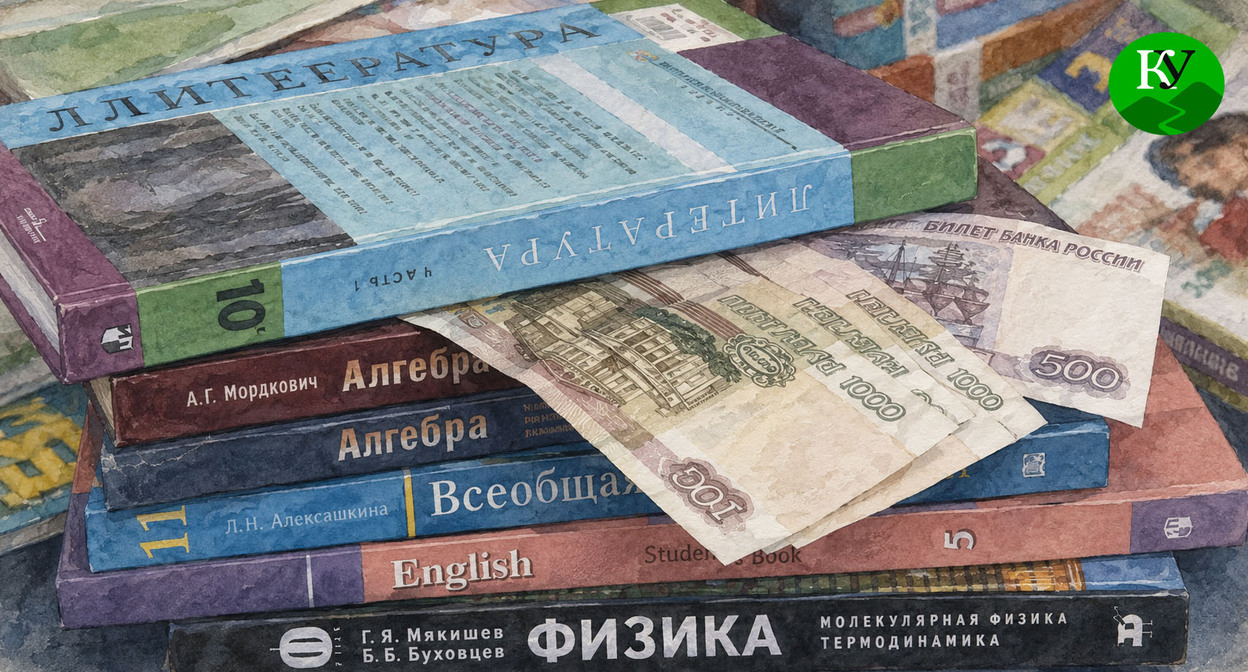 Textbooks. Illustration created by "Caucasian Knot" using AI in the Copilot program. Textbooks. Illustration created by "Caucasian Knot" using AI in the Copilot program.