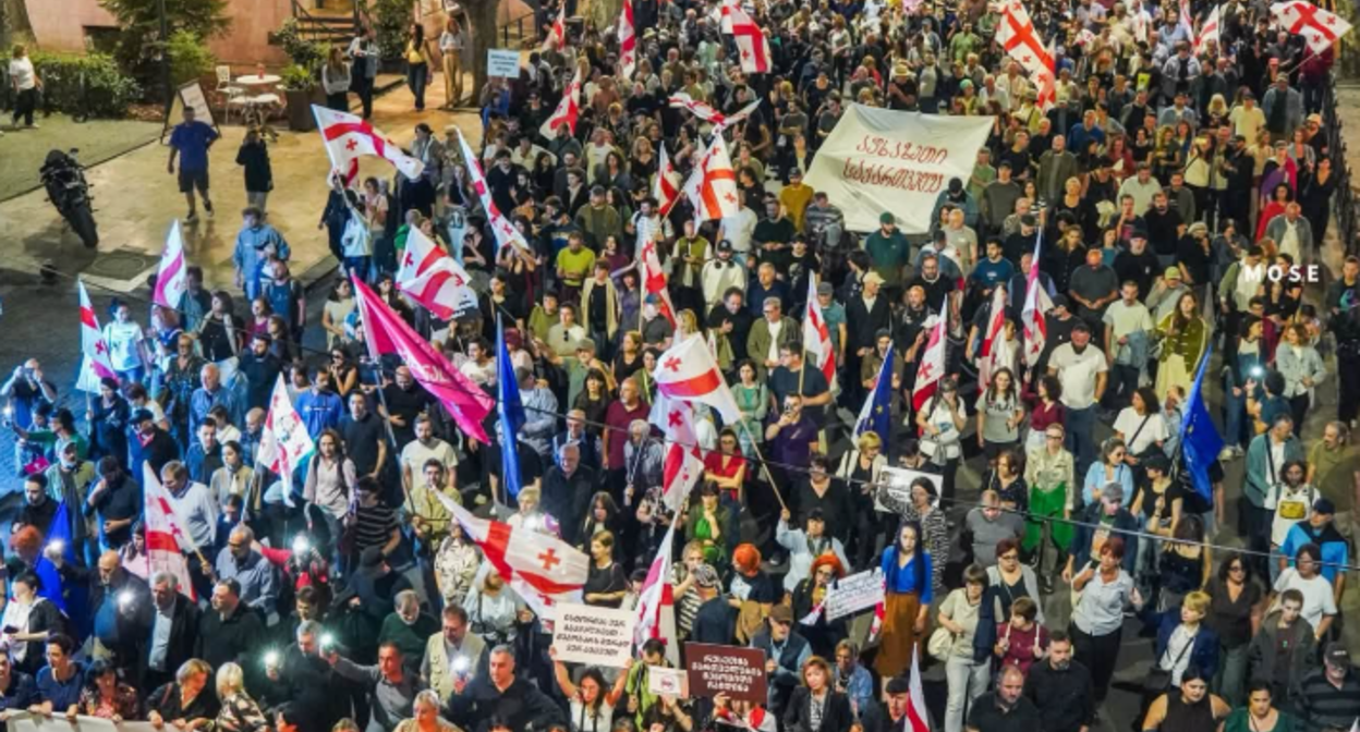 March in Tbilisi. Screenshot photo Mo Se from 27.09.26, https://www.facebook.com/photo?fbid=4447511558896915&set=pcb.4447514758896595 (the activities of the Meta company, which owns the social network, are banned in Russia) March in Tbilisi. Screenshot photo Mo Se from 27.09.26, https://www.facebook.com/photo?fbid=4447511558896915&set=pcb.4447514758896595 (the activities of the Meta company, which owns the social network, are banned in Russia)