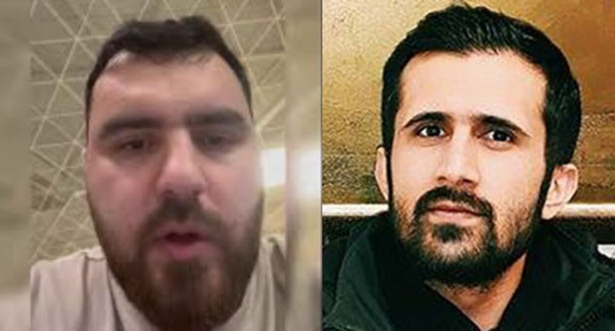 Imran Aliyev (left) and Elgiz Gahraman. Collage of "Caucasian Knot". Screenshot from video https://www.pastinfo.am/ru/news/2024/04/19/8eccrnkx6/1749624 Photo from the activist's Facebook page, facebook.com/elgiz.gahraman belongs to Meta, whose activities are banned in Russia. Imran Aliyev (left) and Elgiz Gahraman. Collage of "Caucasian Knot". Screenshot from video https://www.pastinfo.am/ru/news/2024/04/19/8eccrnkx6/1749624 Photo from the activist's Facebook page, facebook.com/elgiz.gahraman belongs to Meta, whose activities are banned in Russia.