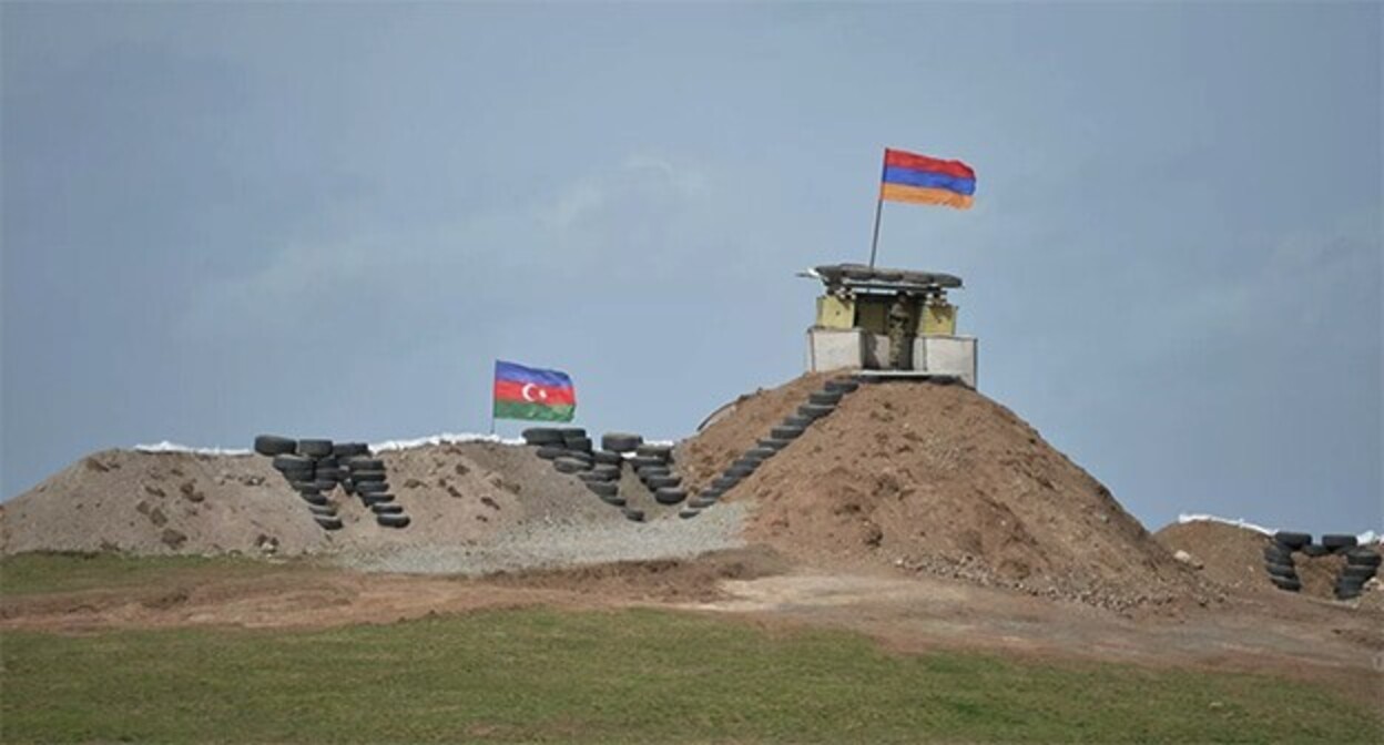 The border of Azerbaijan and Armenia. Photo: the office of the President of Armenia. The border of Azerbaijan and Armenia. Photo: the office of the President of Armenia.